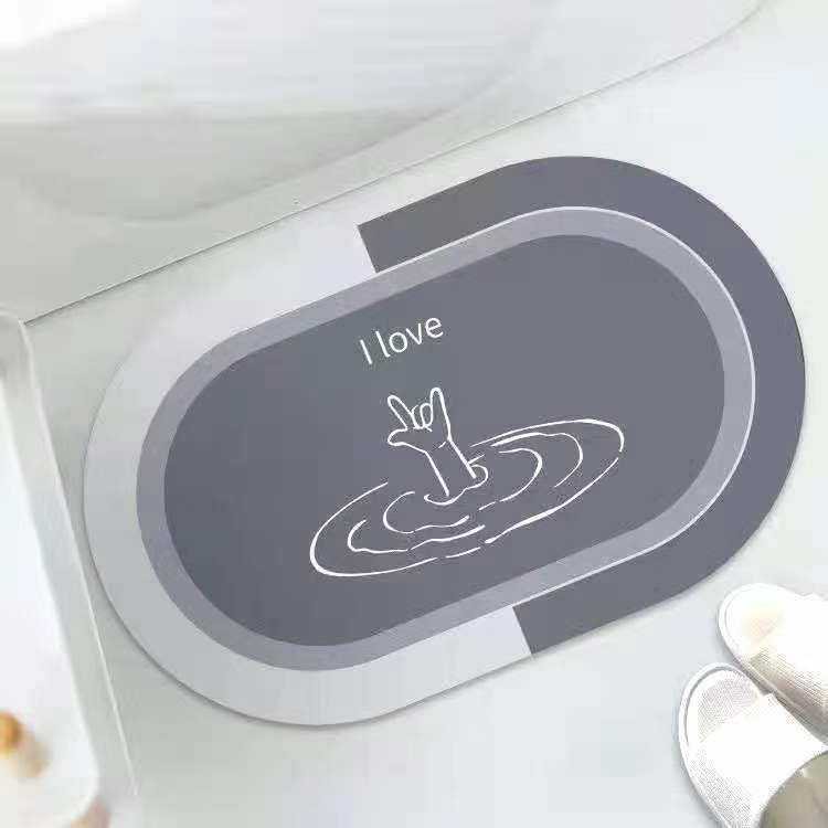 Factory Wholesale Household Diatom Ooze Floor Mat Entry Door Mat Corridor Toilet Door Non-Slip Mat Bedroom Carpet