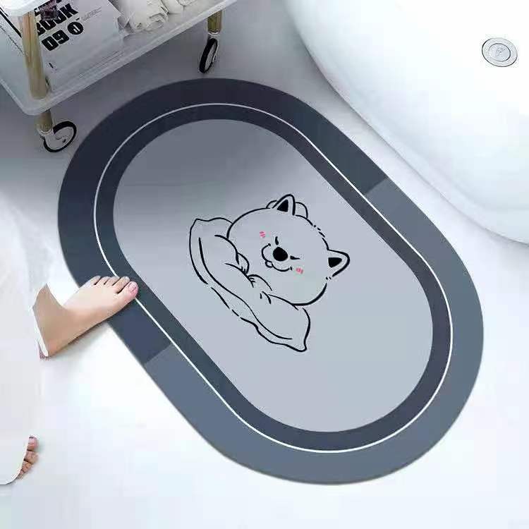 Factory Wholesale Household Diatom Ooze Floor Mat Entry Door Mat Corridor Toilet Door Non-Slip Mat Bedroom Carpet
