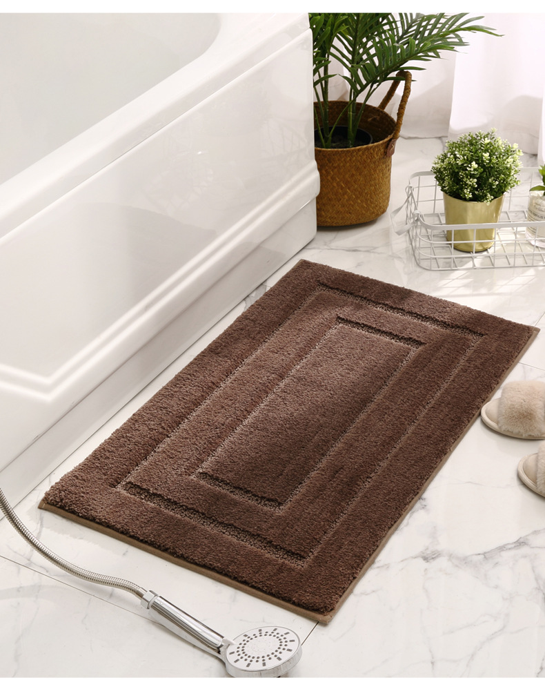 Cross-Border Thickened Bathroom Absorbent Floor Mat Bathroom Entrance Floor Mat Toilet Non-Slip Mat Door Mat Household Carpet