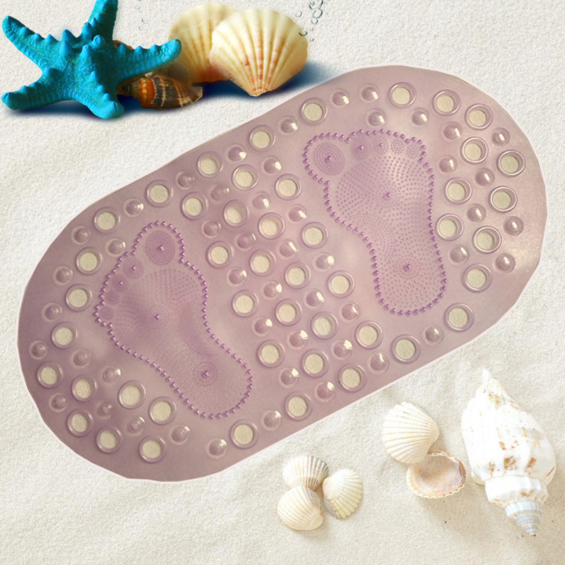 Hotel PVC round Hole Shower Floor Mat Bathroom Bath Non-Slip Mat Toilet Floor Mat Bathtub Non-Slip Floor Mat