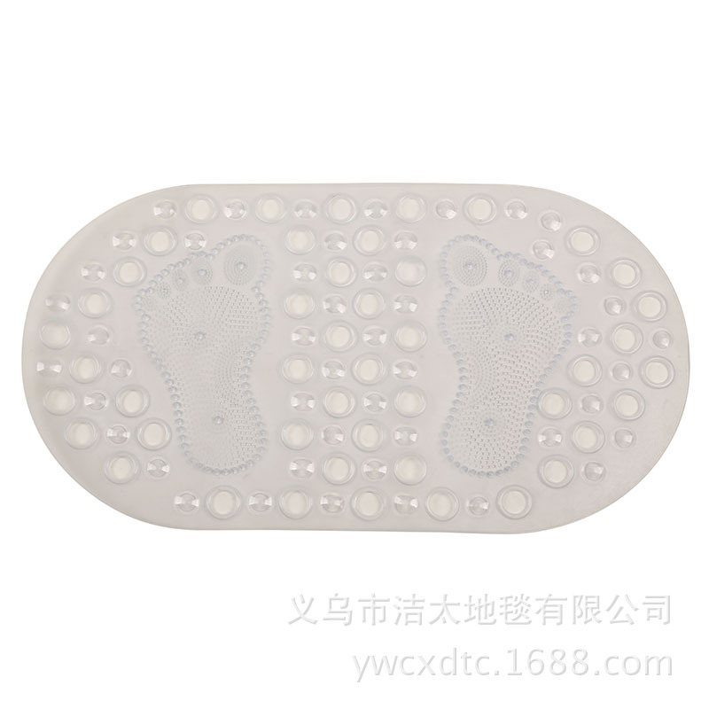 Hotel PVC round Hole Shower Floor Mat Bathroom Bath Non-Slip Mat Toilet Floor Mat Bathtub Non-Slip Floor Mat