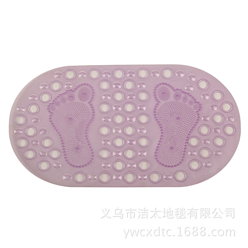 Hotel PVC round Hole Shower Floor Mat Bathroom Bath Non-Slip Mat Toilet Floor Mat Bathtub Non-Slip Floor Mat
