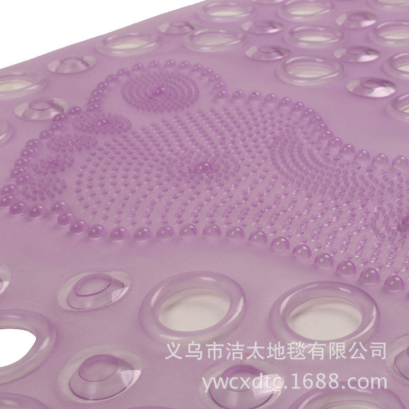 Hotel PVC round Hole Shower Floor Mat Bathroom Bath Non-Slip Mat Toilet Floor Mat Bathtub Non-Slip Floor Mat
