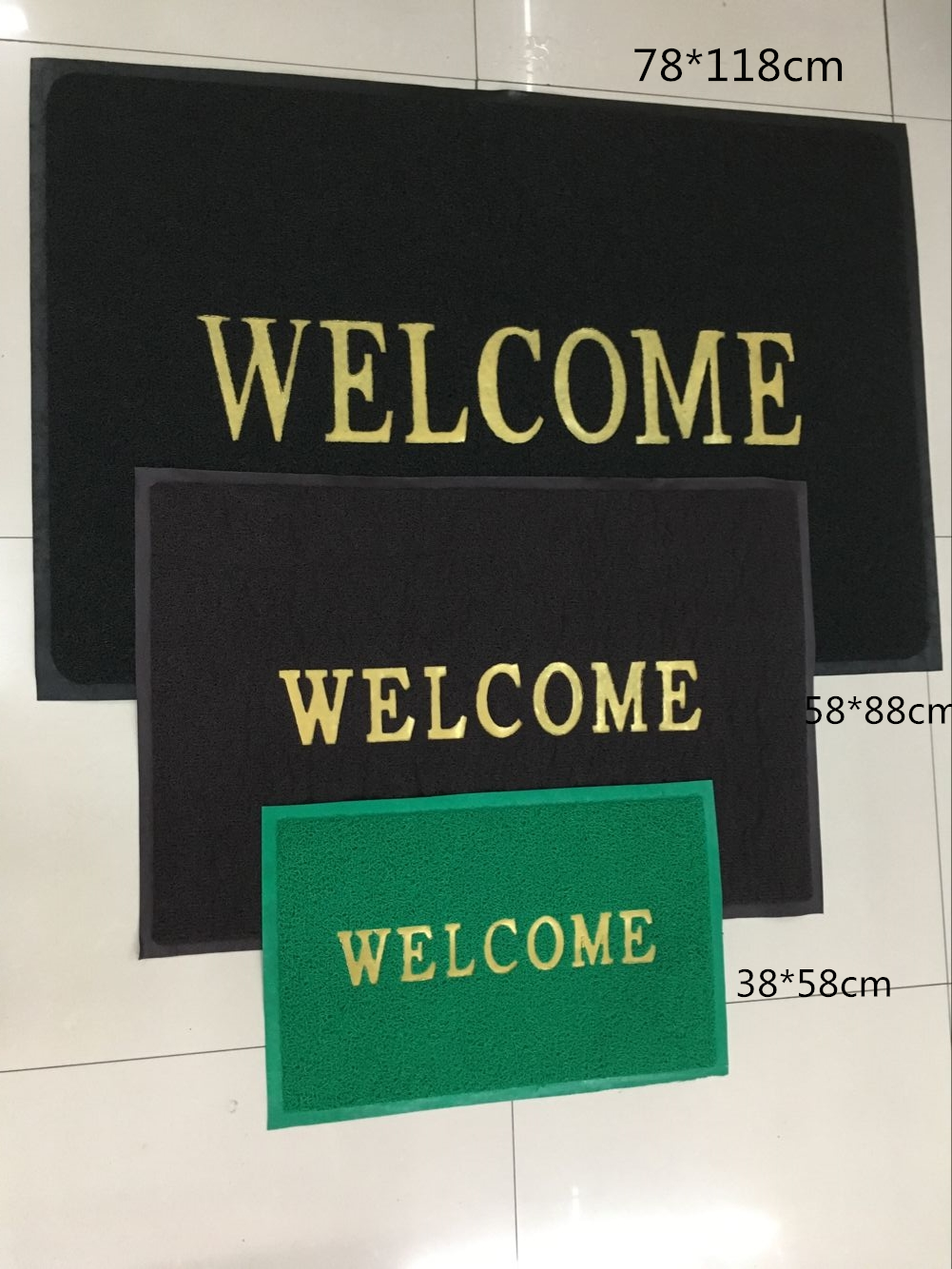 Thin wire drawing English, Spanish, Portuguese, PVC mat, wire drawing mat, door mat, non-slip mat Thin wire drawing English, Spanish, Portuguese, PVC mat, wire drawing mat, door mat, non-slip mat