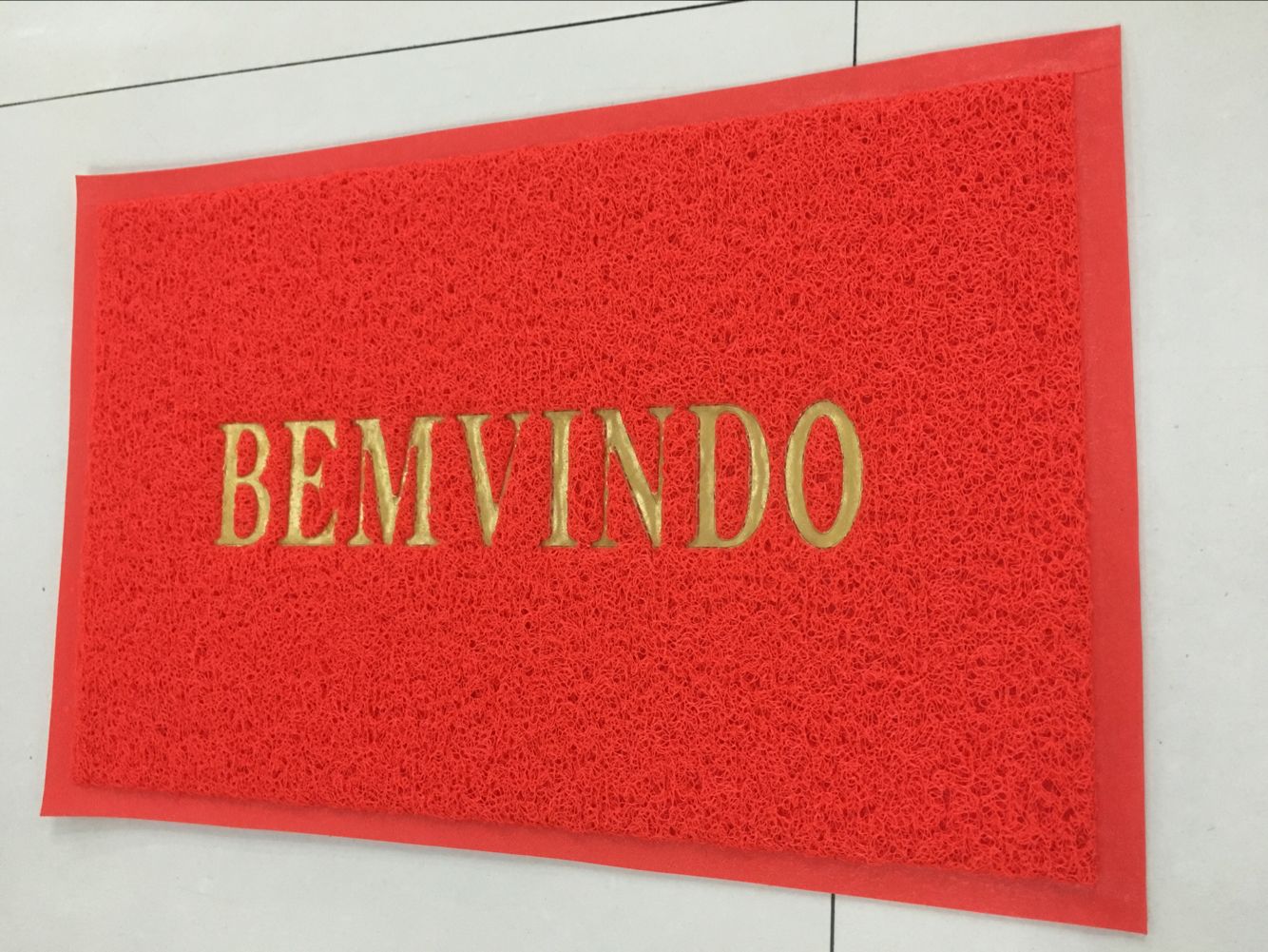 Thin wire drawing English, Spanish, Portuguese, PVC mat, wire drawing mat, door mat, non-slip mat