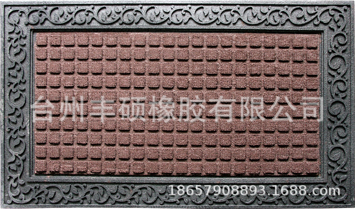 Rubber Door Mat Felt Side Polypropylene Hot Sale High-End Entrance Doorway Door Mat Non-Slip Mat Extra Thick and Durable Mat Factory Direct Sales
