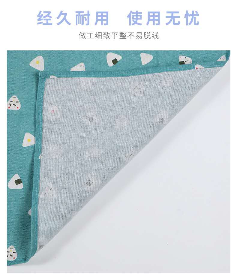 The life blue can wipe The hand to adjust apron print apron hang neck men and women adult bakery kitchen Korean version fashion