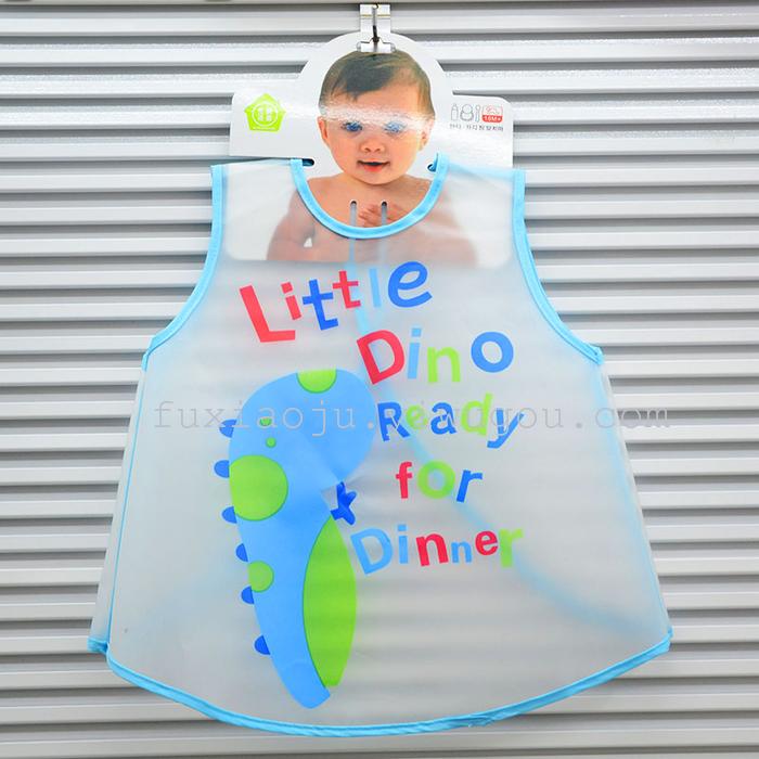 EVA baby dress smock waterproof anti summer children painting Korean baby clothes apron