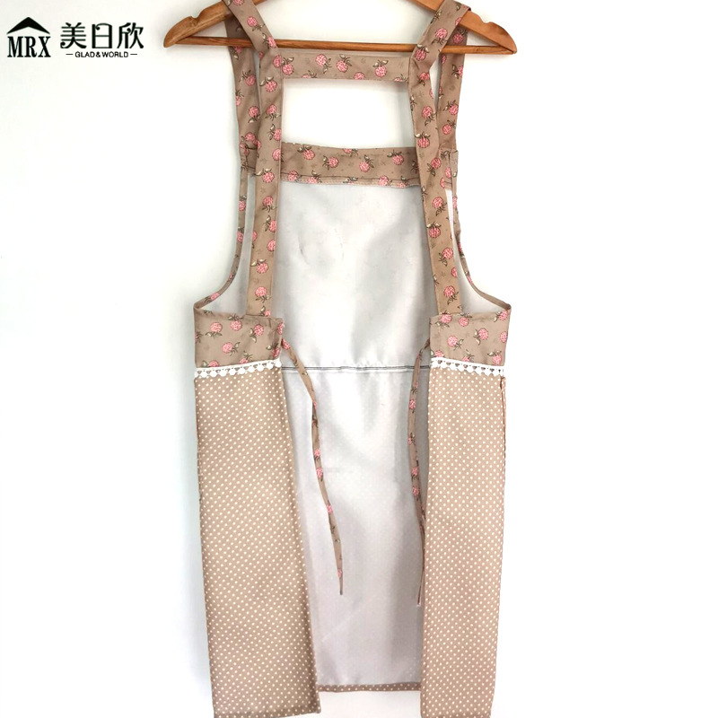 New Apron Korean Strap Apron Antifouling Apron Thickened Sleeveless Apron Female Overclothes Kitchen Antifouling Overalls