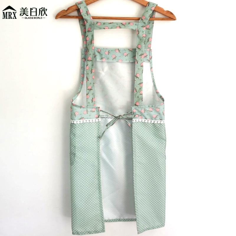 New Apron Korean Strap Apron Antifouling Apron Thickened Sleeveless Apron Female Overclothes Kitchen Antifouling Overalls