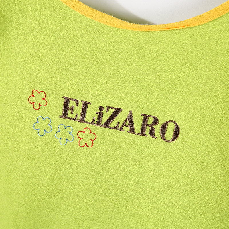 Korean version of cotton fashion cartoon stick cloth three-dimensional embroidery baking home wear back vest apron Korean version of cotton fashion cartoon stick cloth three-dimensional embroidery baking home wear back vest apron