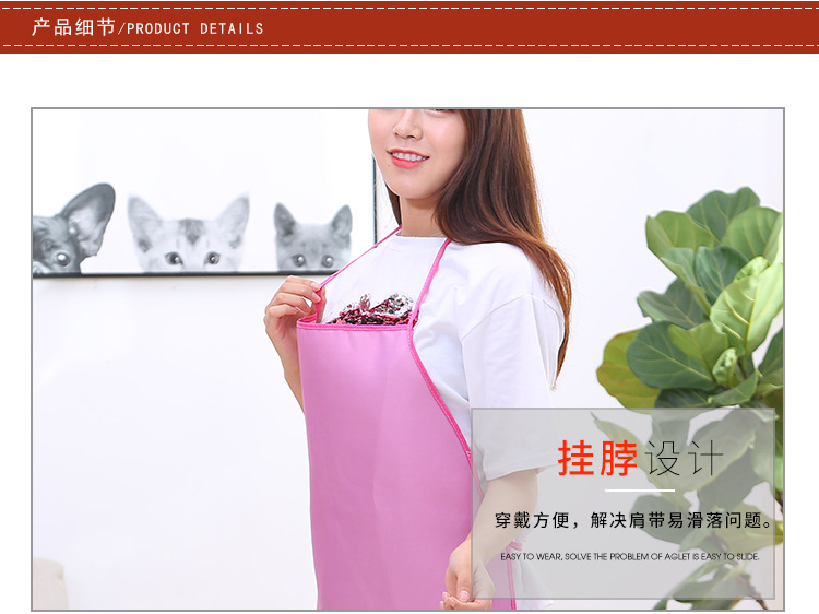 Household Apron Daily Monochrome Fashion Simple Cleaning Appliances Sleeveless texturing Daily Treating Wholesale Household Apron Daily Monochrome Fashion Simple Cleaning Appliances Sleeveless texturing Daily Treating Wholesale