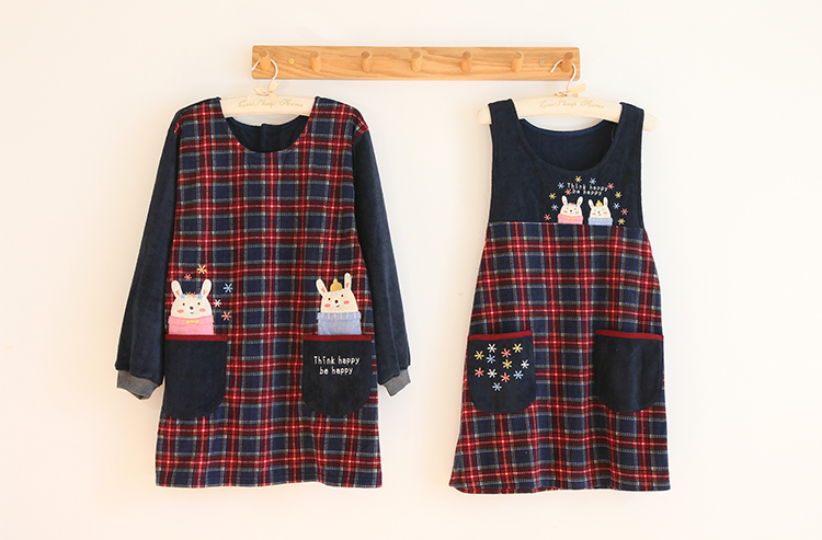Daily Order Autumn and Winter Thick Warm Overclothes Bib with Sleeves Kitchen Baking Floral Coffee Shop Painting Long Sleeve Apron Daily Order Autumn and Winter Thick Warm Overclothes Bib with Sleeves Kitchen Baking Floral Coffee Shop Painting Long Sleeve Apron
