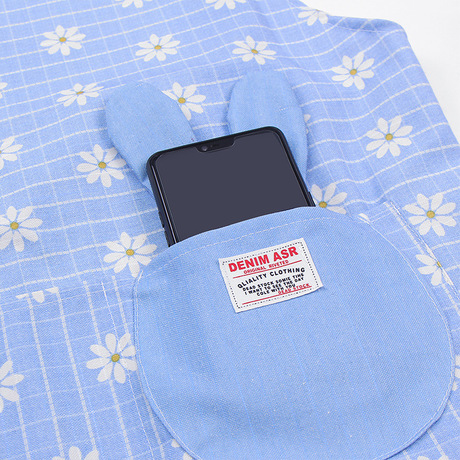 Factory direct sale can be customized LOGO cotton anti-pollution skirt kitchen chef household work apron wholesale