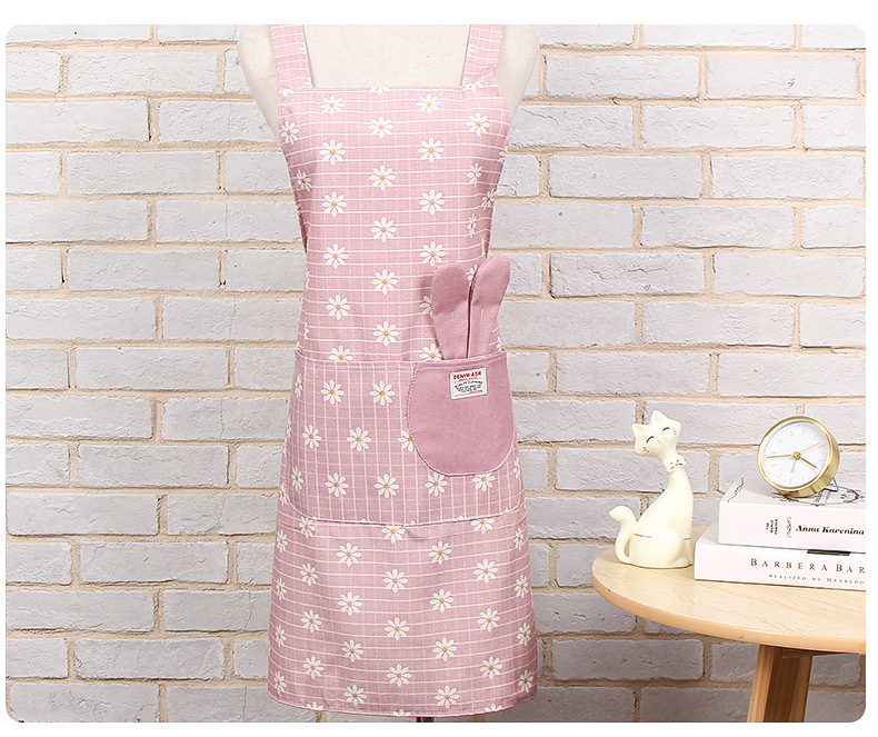 Factory direct sale can be customized LOGO cotton anti-pollution skirt kitchen chef household work apron wholesale Factory direct sale can be customized LOGO cotton anti-pollution skirt kitchen chef household work apron wholesale