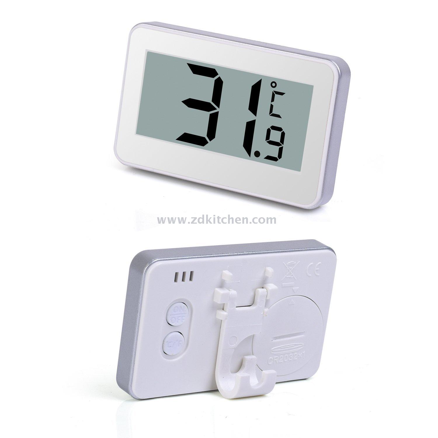 Electronic refrigerator thermometer  Digital Refrigerator Freezer thermometer . Fridge Thermometer with Big Digits