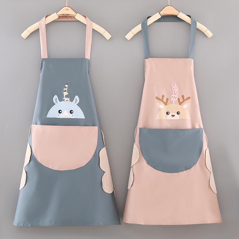 Hand-Wiping Apron Manufacturer Korean Home Adult Kitchen Sleeveless Waterproof Oil-Resistant Apron Customized Advertising Waterproof Apron Hand-Wiping Apron Manufacturer Korean Home Adult Kitchen Sleeveless Waterproof Oil-Resistant Apron Customized Advertising Waterproof Apron