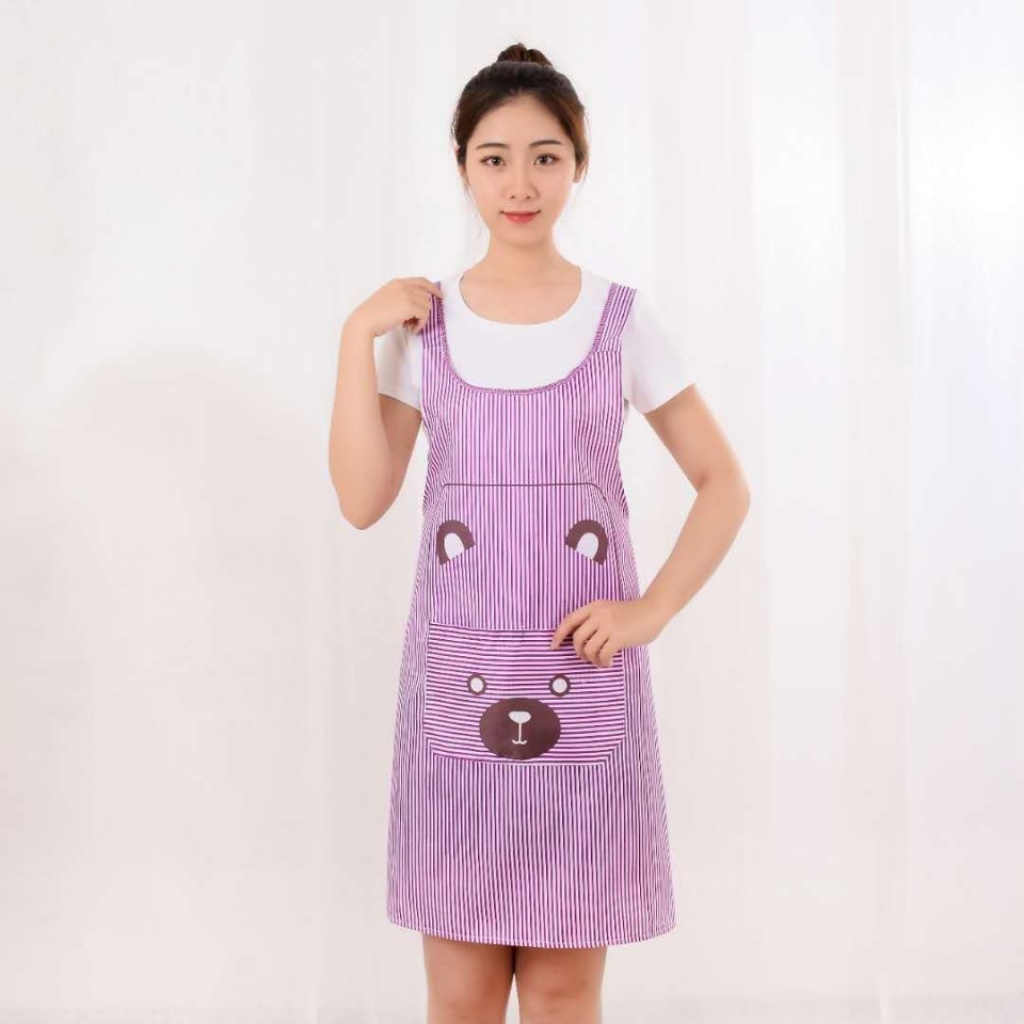 Korean Version Thickened Apron Kitchen Antifouling Waterproof and Oilproof Apron. Korean Version Thickened Apron Kitchen Antifouling Waterproof and Oilproof Apron.
