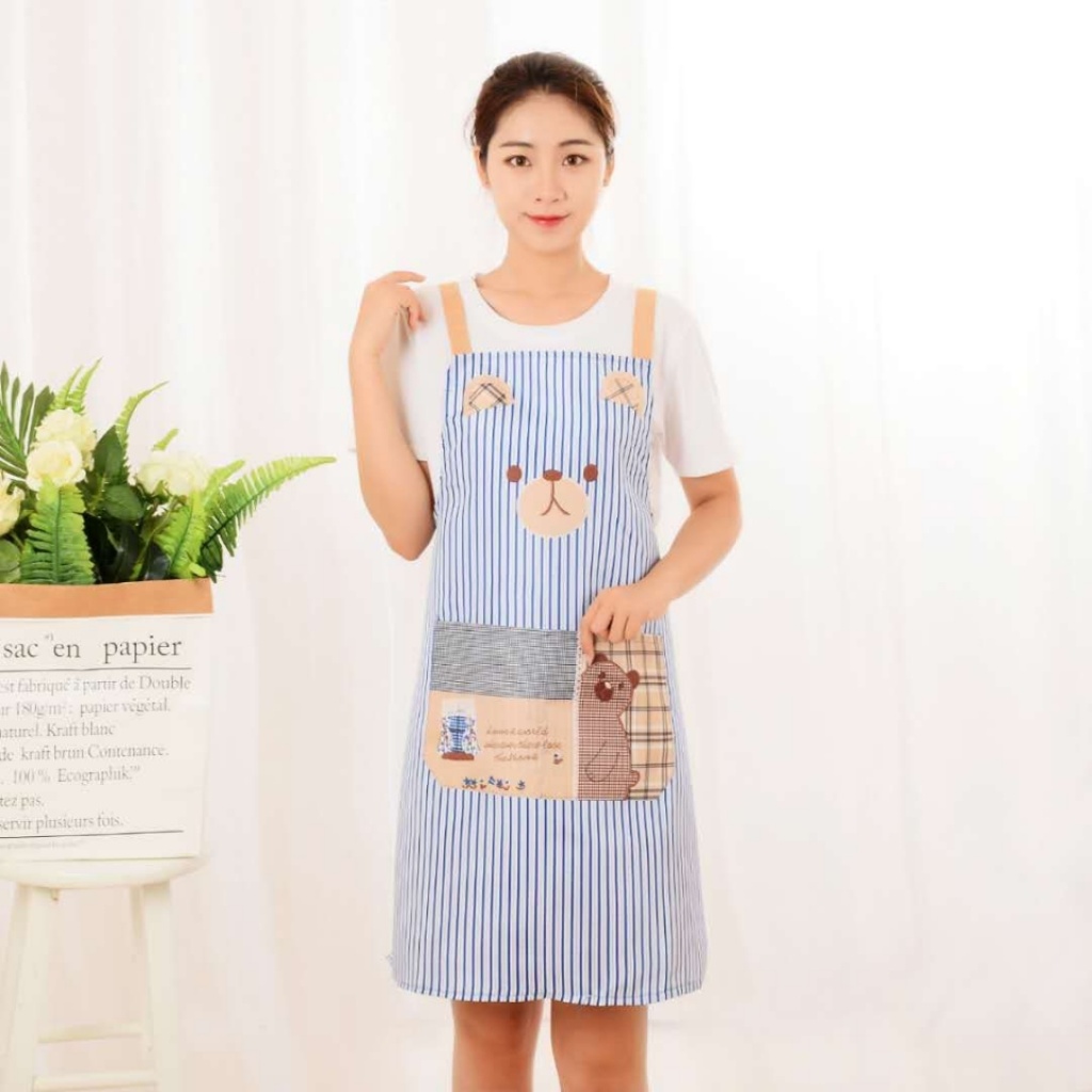 Korean Version Thickened Apron Kitchen Antifouling Waterproof and Oilproof Apron. Korean Version Thickened Apron Kitchen Antifouling Waterproof and Oilproof Apron.