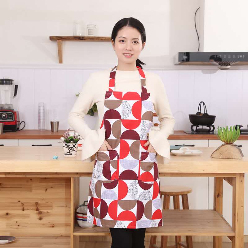 Life Blue Canvas Cloth Apron Protective Clothing Kitchen Baking Room Apron Halter Household Adult Men&#039;s and Women&#039;s Coffee Shop Stain-Resistant