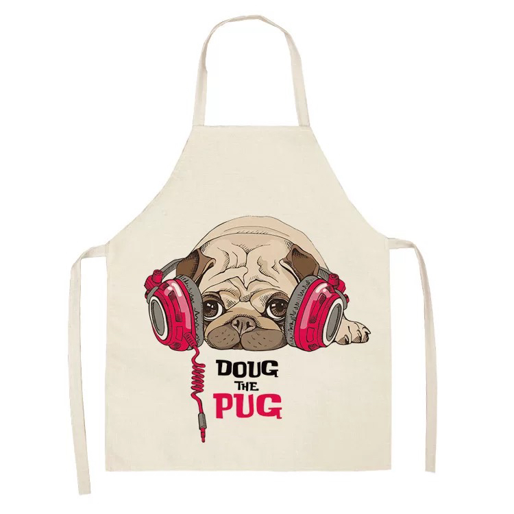 Flower Series Linen Printed Apron Support Graphic Customization Factory Wholesale Flower Series Linen Printed Apron Support Graphic Customization Factory Wholesale