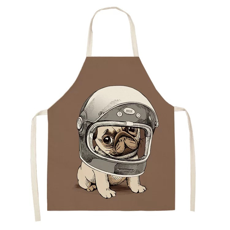 Flower Series Linen Printed Apron Support Graphic Customization Factory Wholesale Flower Series Linen Printed Apron Support Graphic Customization Factory Wholesale