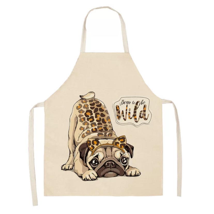 Flower Series Linen Printed Apron Support Graphic Customization Factory Wholesale Flower Series Linen Printed Apron Support Graphic Customization Factory Wholesale
