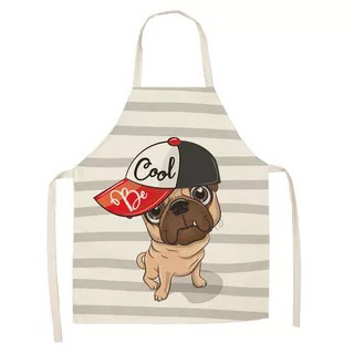 Flower Series Linen Printed Apron Support Graphic Customization Factory Wholesale Flower Series Linen Printed Apron Support Graphic Customization Factory Wholesale