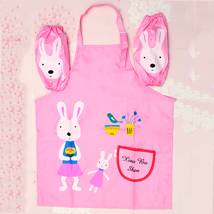 Two pieces of food grade baby bib for children&#039;s overalls baby apron cuff