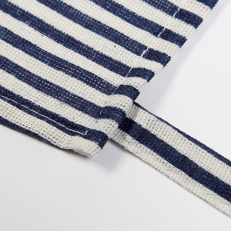 Fanqu Direct Sales Striped Cotton and Linen Apron Kitchen Waterproof Antifouling Sleeveless Apron Department Store Overclothes Fanqu Direct Sales Striped Cotton and Linen Apron Kitchen Waterproof Antifouling Sleeveless Apron Department Store Overclothes