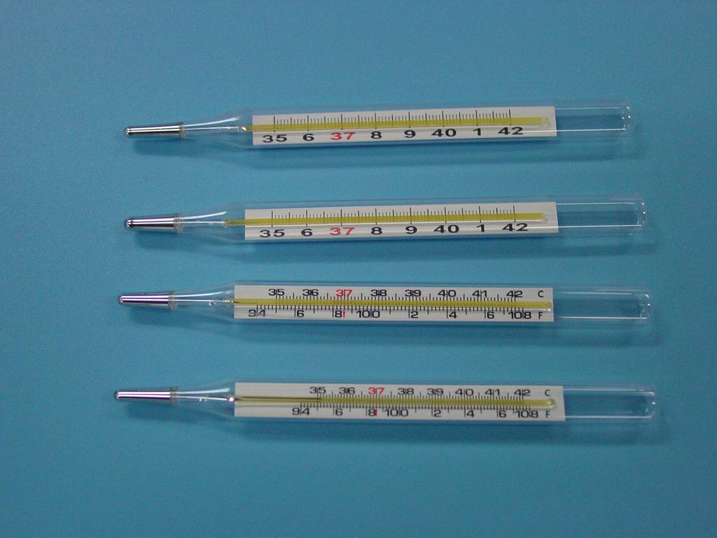 Glass thermometer, oral mercury thermometer, medical L, thermometer