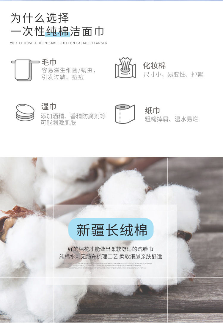 Disposable Face Cloth Pure Cotton Facial Cleaning Towel Soft Towel Wet and Dry Use Make-up Removing Tissue Cotton Puff Beauty Face Washing 50 Segments Disposable Face Cloth Pure Cotton Facial Cleaning Towel Soft Towel Wet and Dry Use Make-up Removing Tissue Cotton Puff Beauty Face Washing 50 Segments