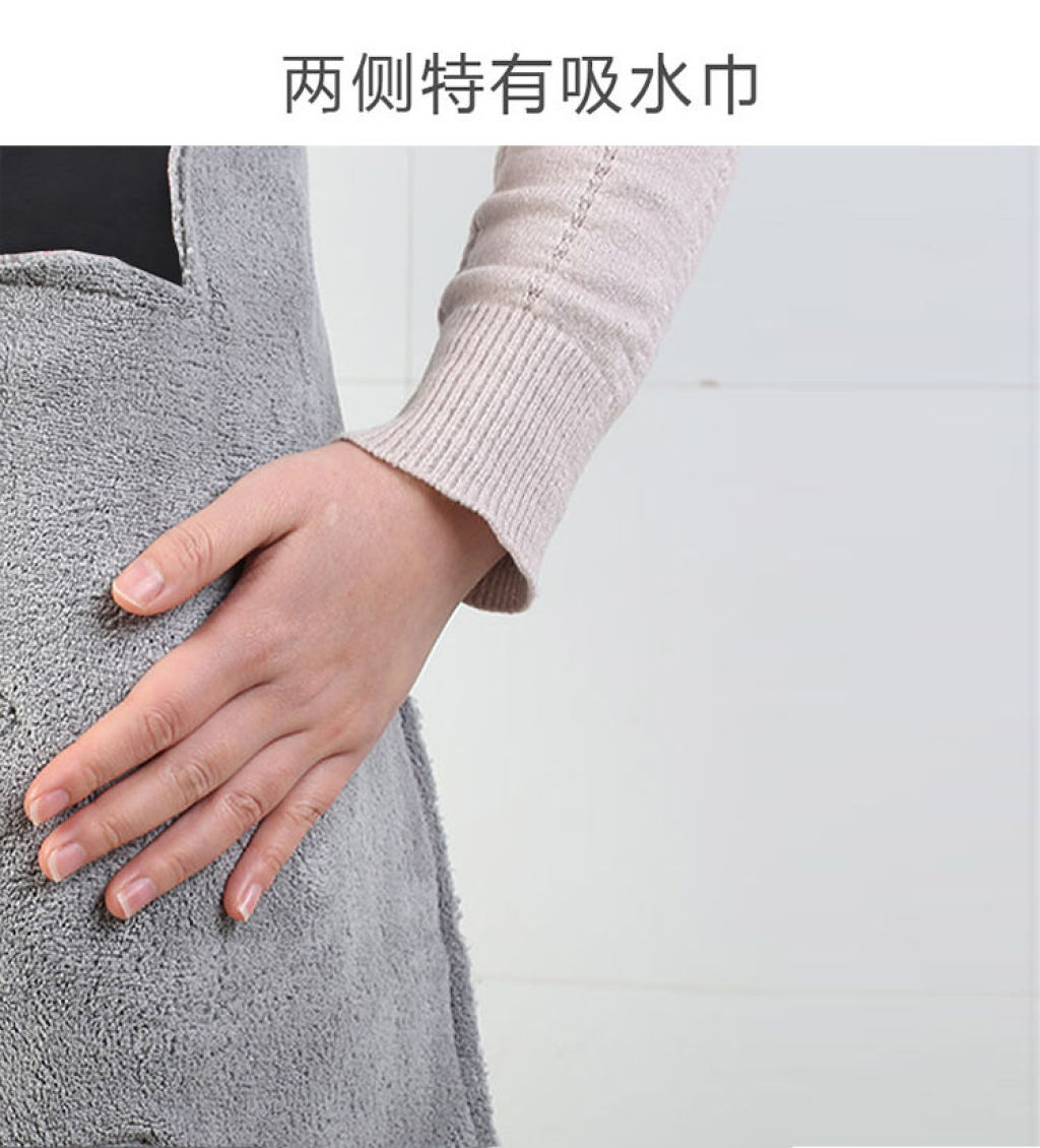 Hand Erasable Apron Household Kitchen Waterproof Oil-Proof Cooking Adult Coverall Bib Female Work Clothes Adult Smock Hand Erasable Apron Household Kitchen Waterproof Oil-Proof Cooking Adult Coverall Bib Female Work Clothes Adult Smock