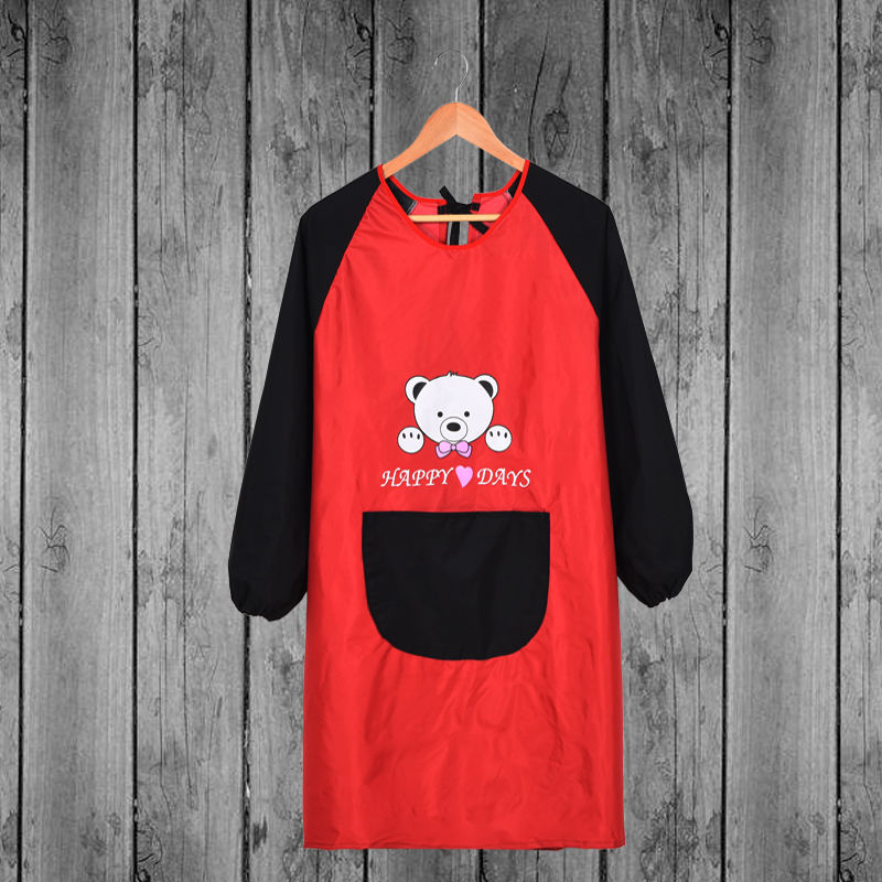 Hand Erasable Apron Household Kitchen Waterproof Oil-Proof Cooking Adult Coverall Bib Female Work Clothes Adult Smock