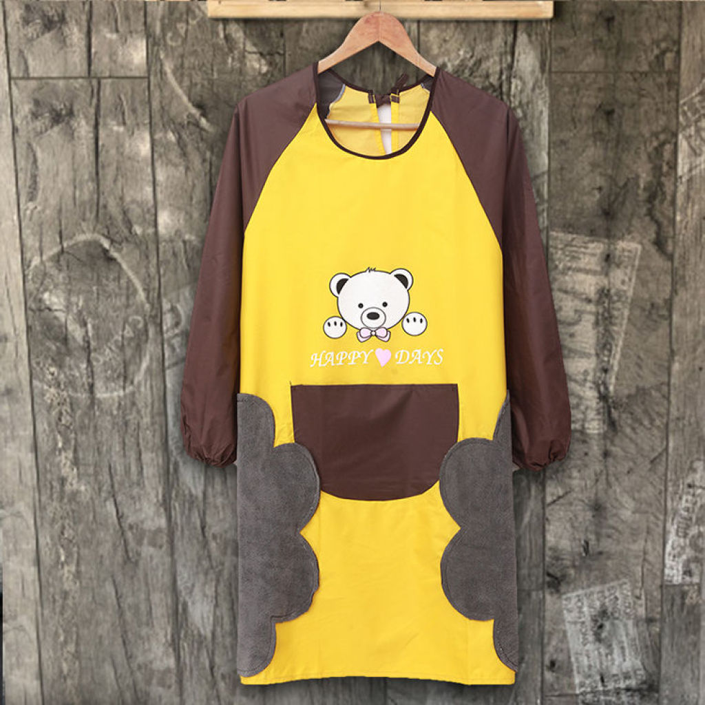 Hand Erasable Apron Household Kitchen Waterproof Oil-Proof Cooking Adult Coverall Bib Female Work Clothes Adult Smock Hand Erasable Apron Household Kitchen Waterproof Oil-Proof Cooking Adult Coverall Bib Female Work Clothes Adult Smock
