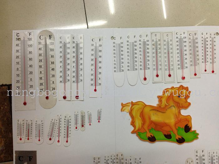 Factory direct craft accessories thermometer aluminum cardboard sticker student promotions
