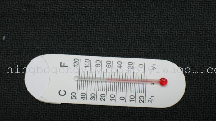 Factory direct craft accessories thermometer aluminum cardboard sticker student promotions
