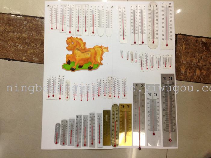 Factory direct craft accessories thermometer aluminum cardboard sticker student promotions