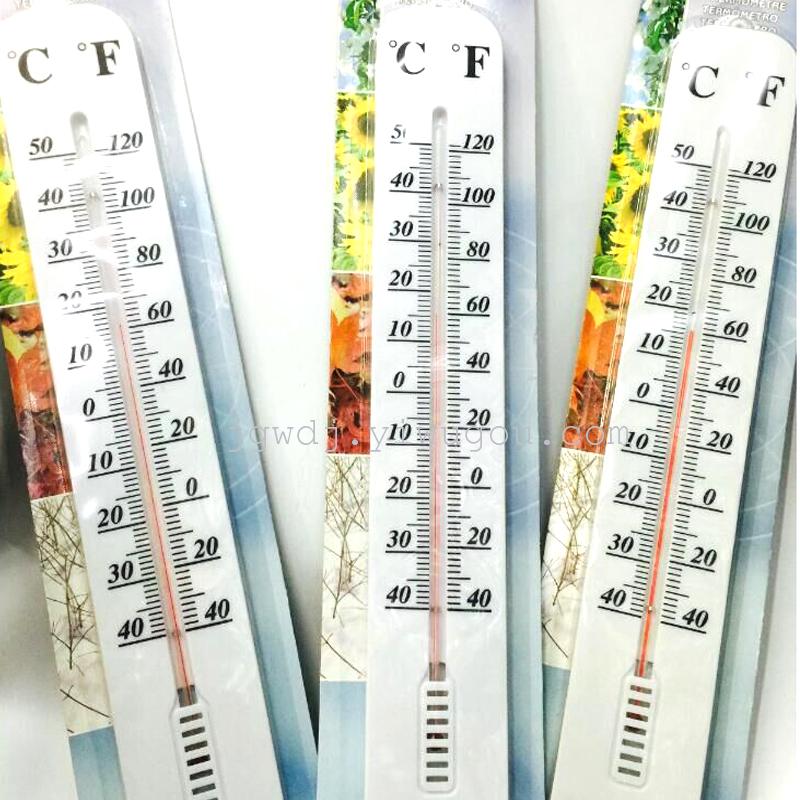 White plastic large indoor and outdoor thermometer glass thermometer built in domestic greenhouse thermometer
