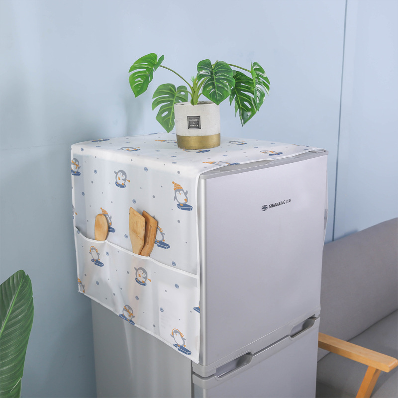 Refrigerator Cover Cover Cloth Single Door Double Door Refrigerator Dust Cover Nordic Refrigerator Cover Cloth Household Washing Machine Cover Towel
