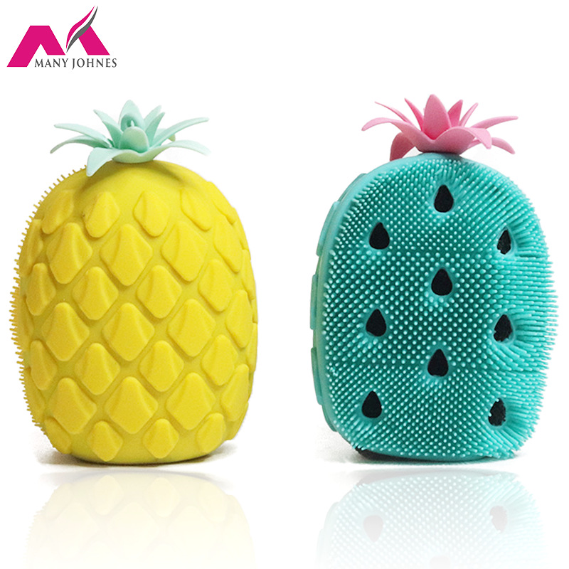 Internet Celebrity Pineapple Silicone Bath Brush Pineapple Loofah Massage Ball Exfoliating Washing cloth