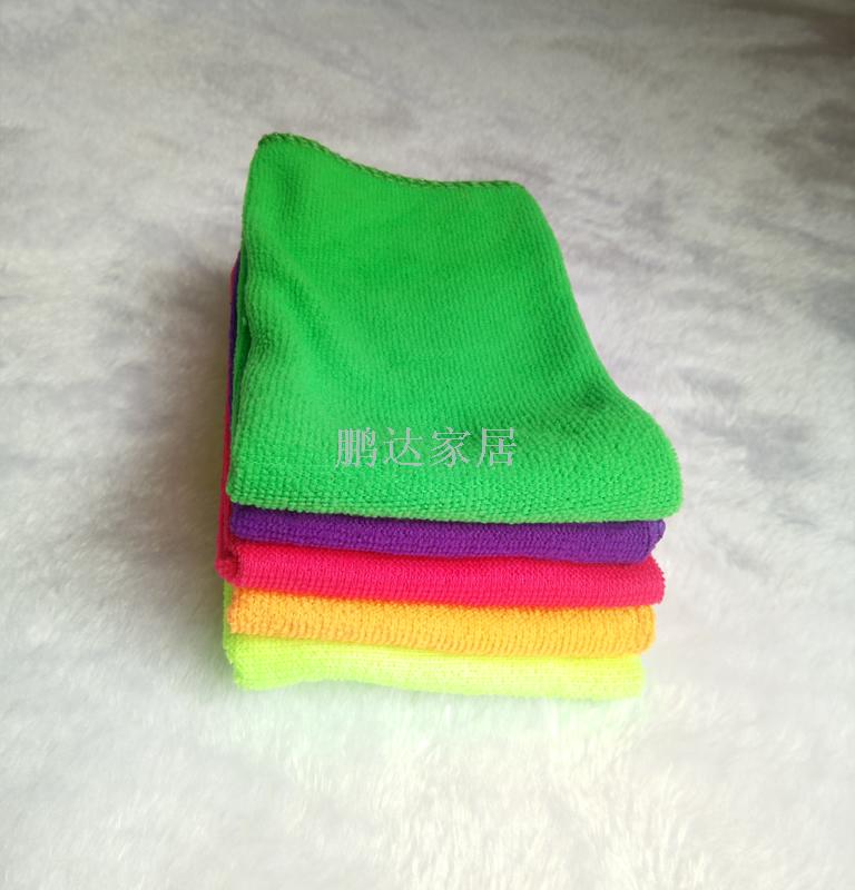 Microfiber cleaning cloth weft cloth color stripe 5PCS super absorbent cloth washing towel Microfiber cleaning cloth weft cloth color stripe 5PCS super absorbent cloth washing towel