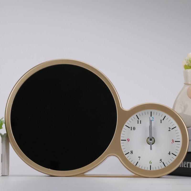 Photo Frame Clock Magic Mirror Photo Frame round Led Gift Wedding Studio Magic Mirror Multifunctional Photo Frame with Clock