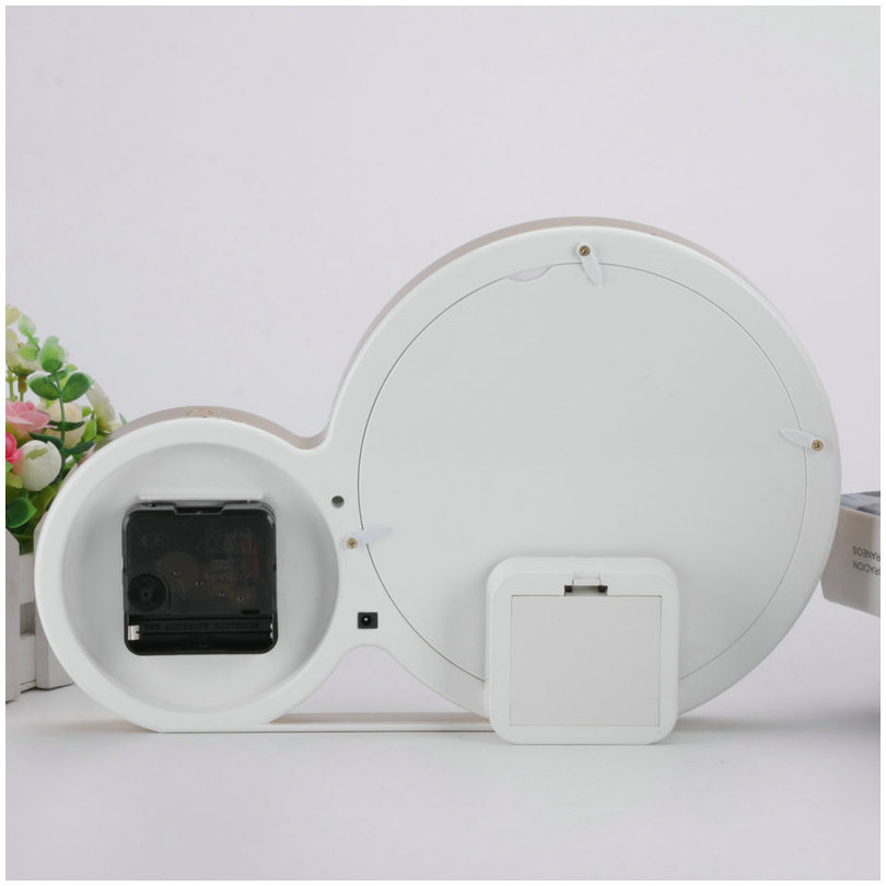 Photo Frame Clock Magic Mirror Photo Frame round Led Gift Wedding Studio Magic Mirror Multifunctional Photo Frame with Clock