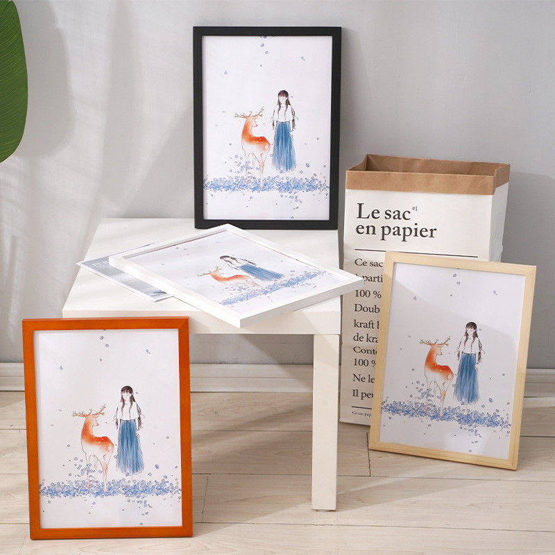 Pine Picture Frame Creative Picture Frame Table Album Photo Studio Photo Wall 36-Inch Solid Wood Photo Frame