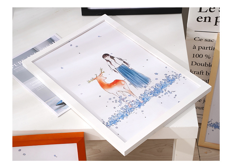 Pine Picture Frame Creative Picture Frame Table Album Photo Studio Photo Wall 36-Inch Solid Wood Photo Frame