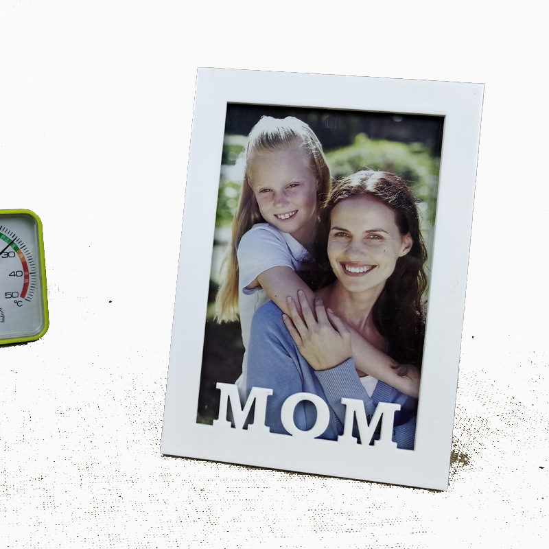 Origin Supply High Quality Photo Frame Creative Wooden Carved Photo Frame Customizable Size Color Letter Photo Frame Wholesale