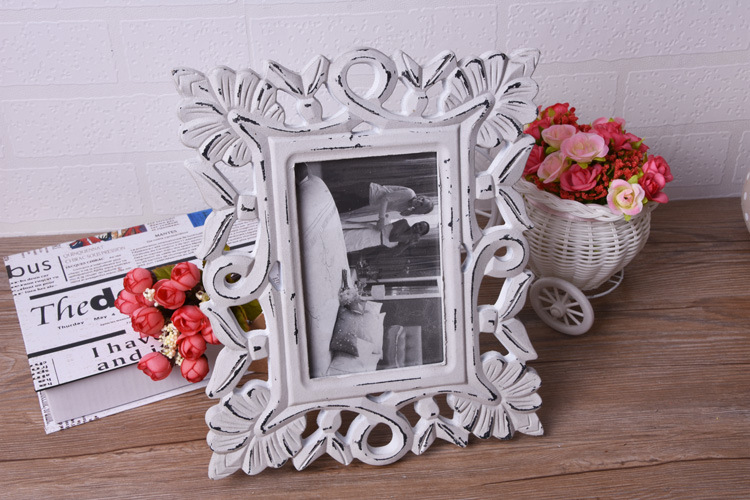 European-Style Classical Photo Frame Creative Home Decoration 6-Inch Mold Pressing Photo Frame Wedding Dress Photo Studio Dedicated Photo Frame Customization