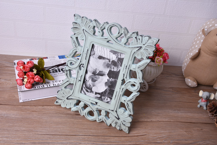 European-Style Classical Photo Frame Creative Home Decoration 6-Inch Mold Pressing Photo Frame Wedding Dress Photo Studio Dedicated Photo Frame Customization