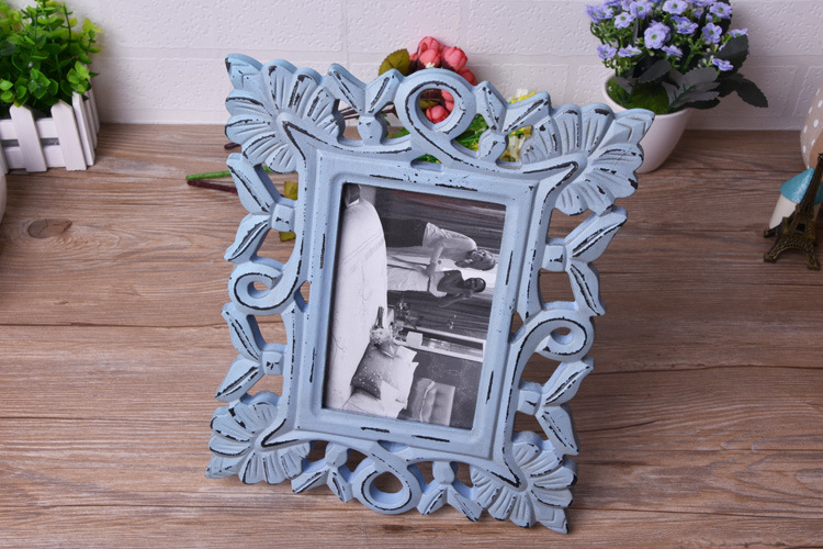European-Style Classical Photo Frame Creative Home Decoration 6-Inch Mold Pressing Photo Frame Wedding Dress Photo Studio Dedicated Photo Frame Customization